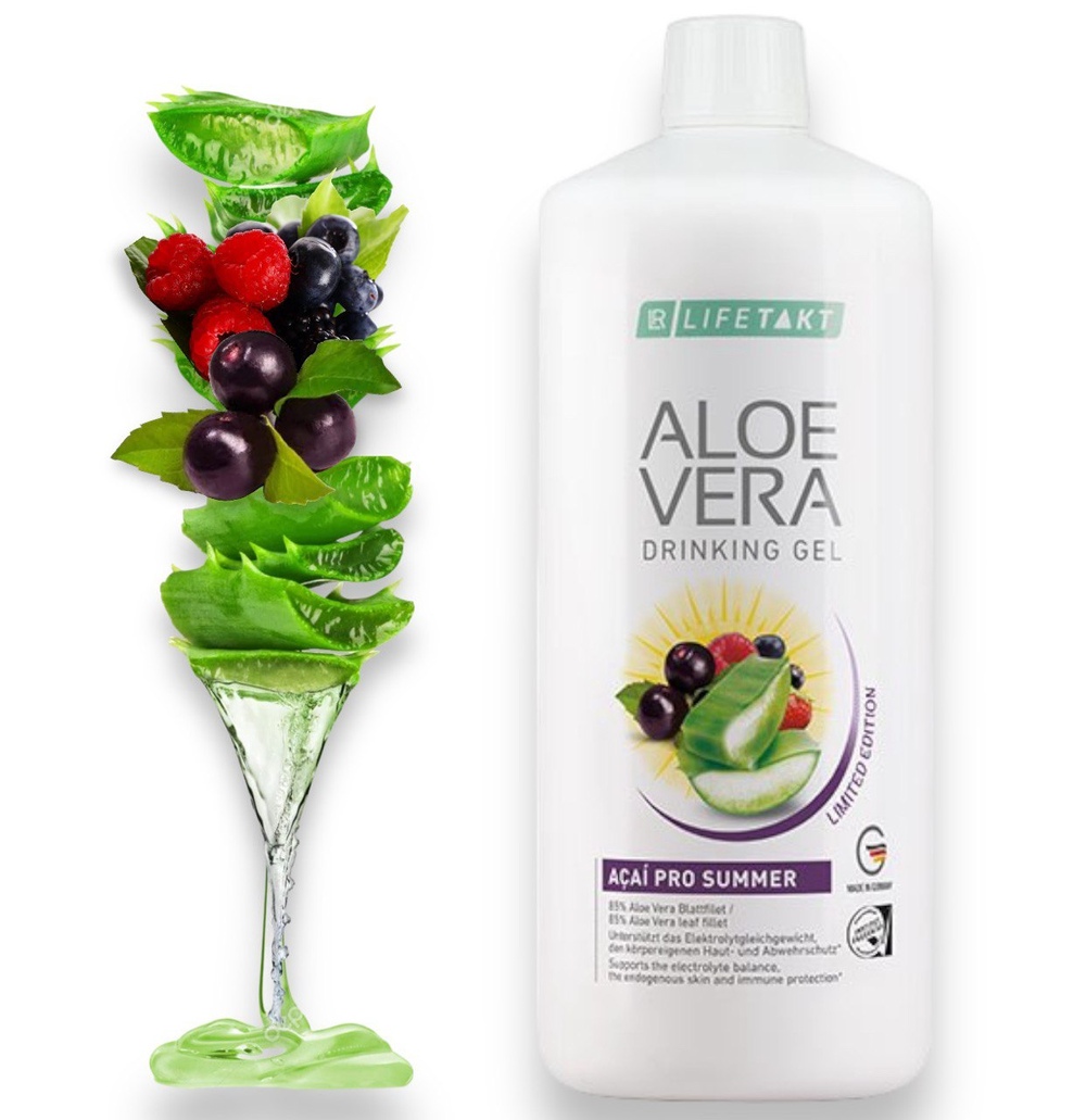 Питний гель Алоє Віра ЛР з ягодами Асаї LR Aloe Vera Lifetakt 1000 мл