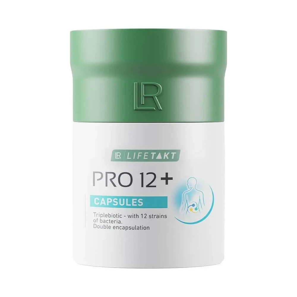 ПРО 12+  лр Пробіотик LR (Probiotic ПРО 12+) живі мікроорганізми регулювання мікрофлори оздоровлення , 30 капсул